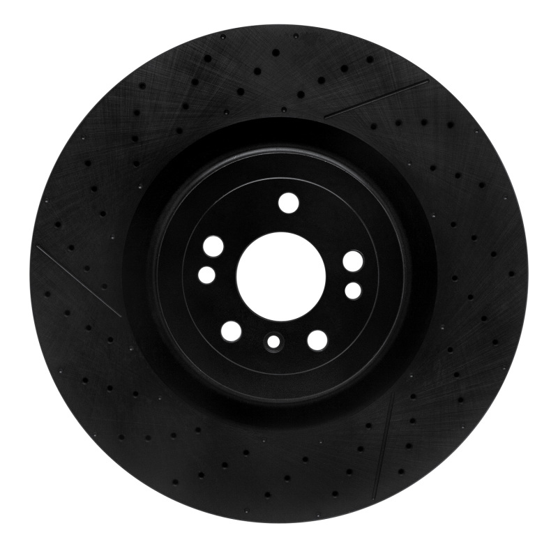 Mercedes-Benz GL63 AMG Brake Rotor (1) - Front - R1 Concepts - Drilled & Slotted - Black - `12-`19 Mercedes-Benz GL63 AMG Brake Rotor (1) - Front - R1 Concepts - Drilled & Slotted - Black - `12-`19